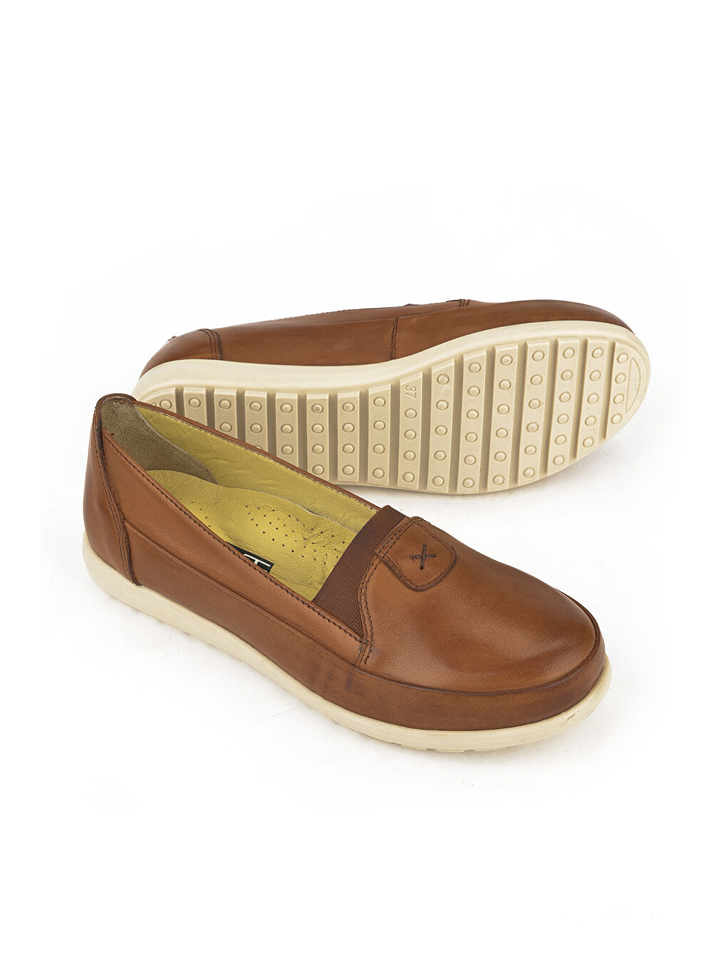 Kahverengi Kadın Hakiki Deri Günlük Ayakkabı 1411022Z7341 Taba-1