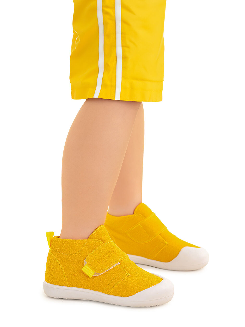 Sarı Winnie İlk Adım Cırtlı Kız Bebek Günlük Bot Ayakkabı-2