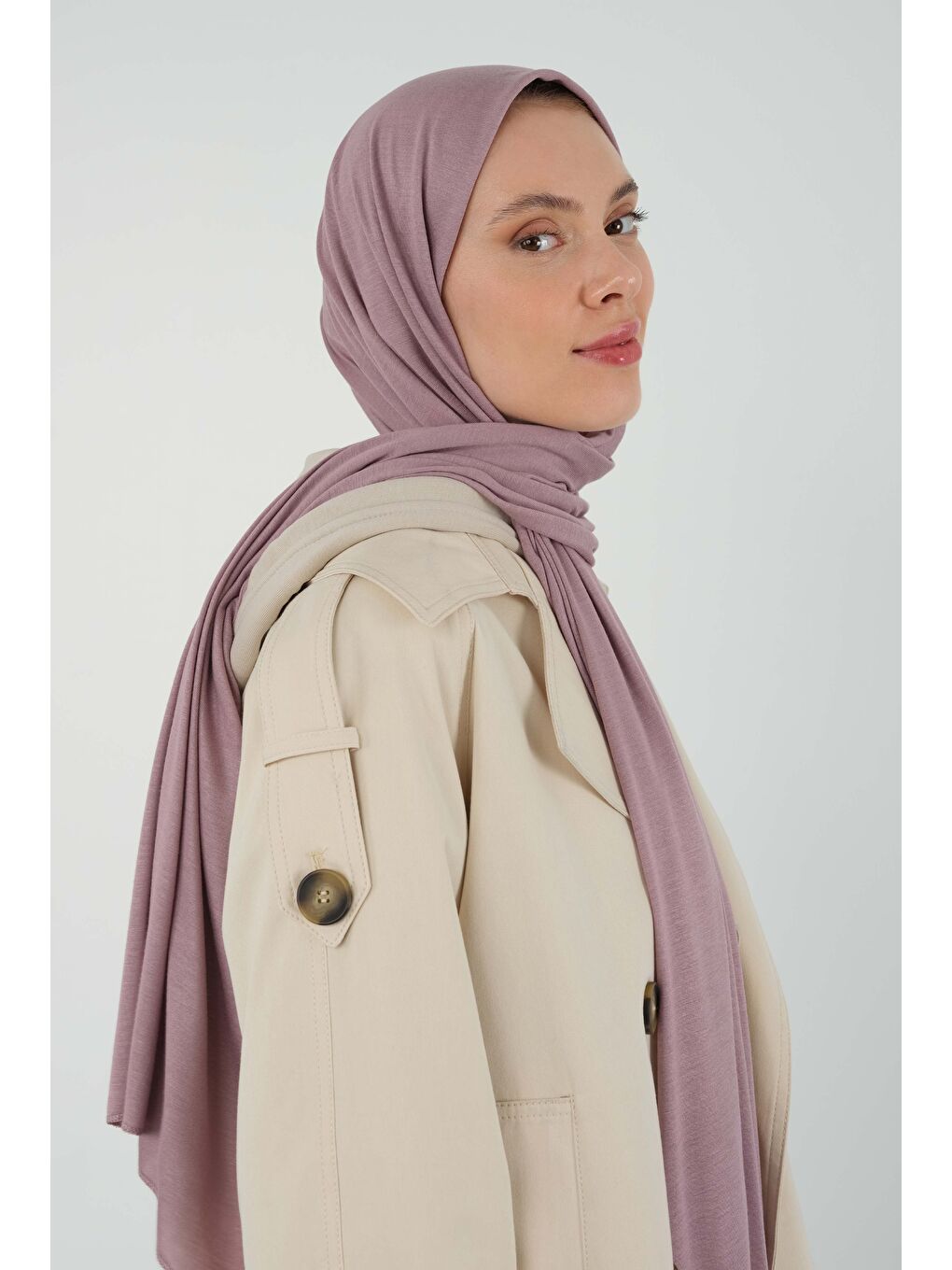 Pembe Penye Şal Açık Gül Tozu-2