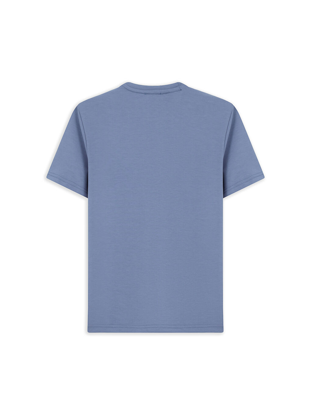 Mavi Bisiklet Yaka Regular Fit Nakışlı Elastanlı Esnek Tişört-1