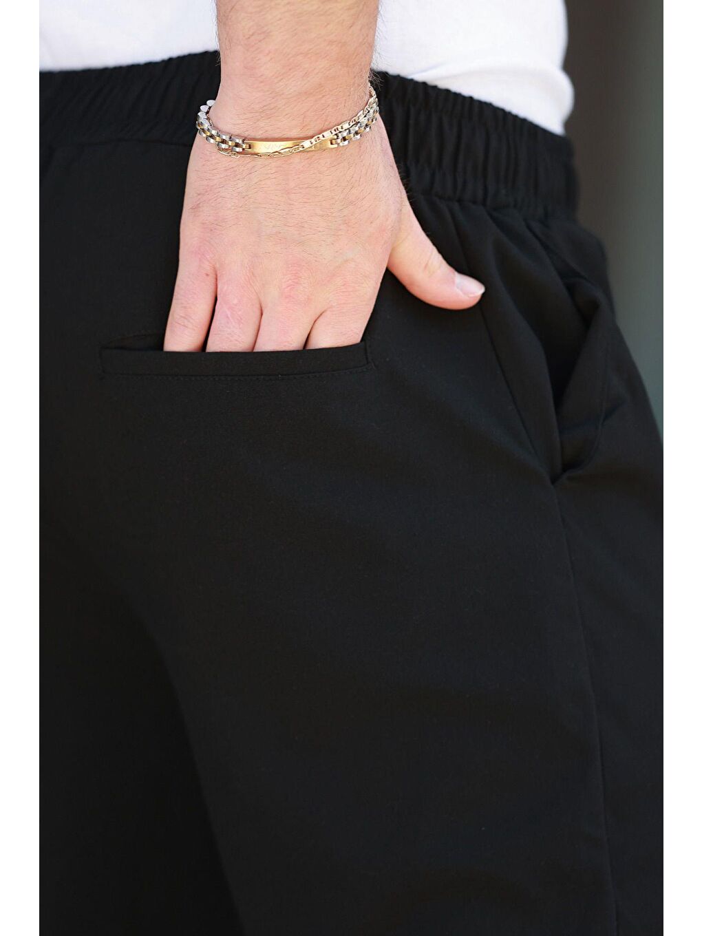 Siyah Regular Fit Erkek Pantolon E6574-5