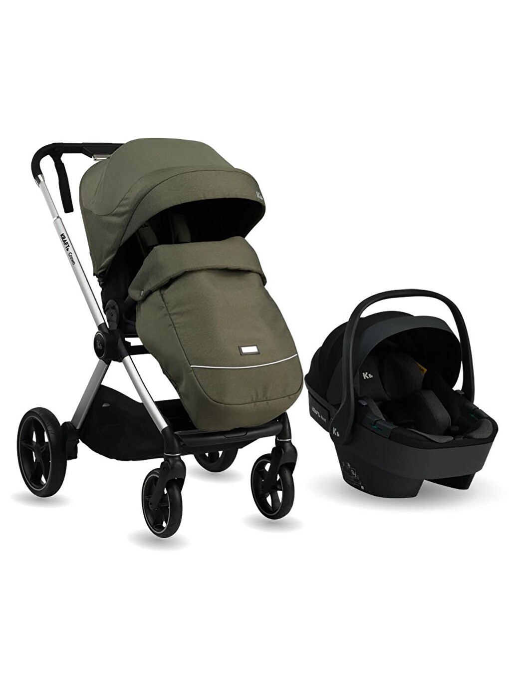 Crown Travel Sistem Bebek Arabası - Gri-1