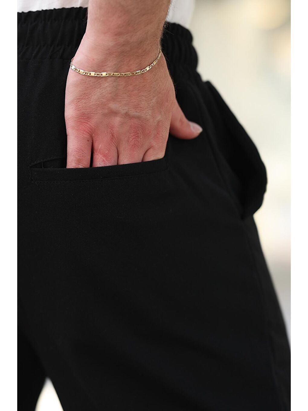 Siyah Regular Fit Erkek Pantolon E6574-8