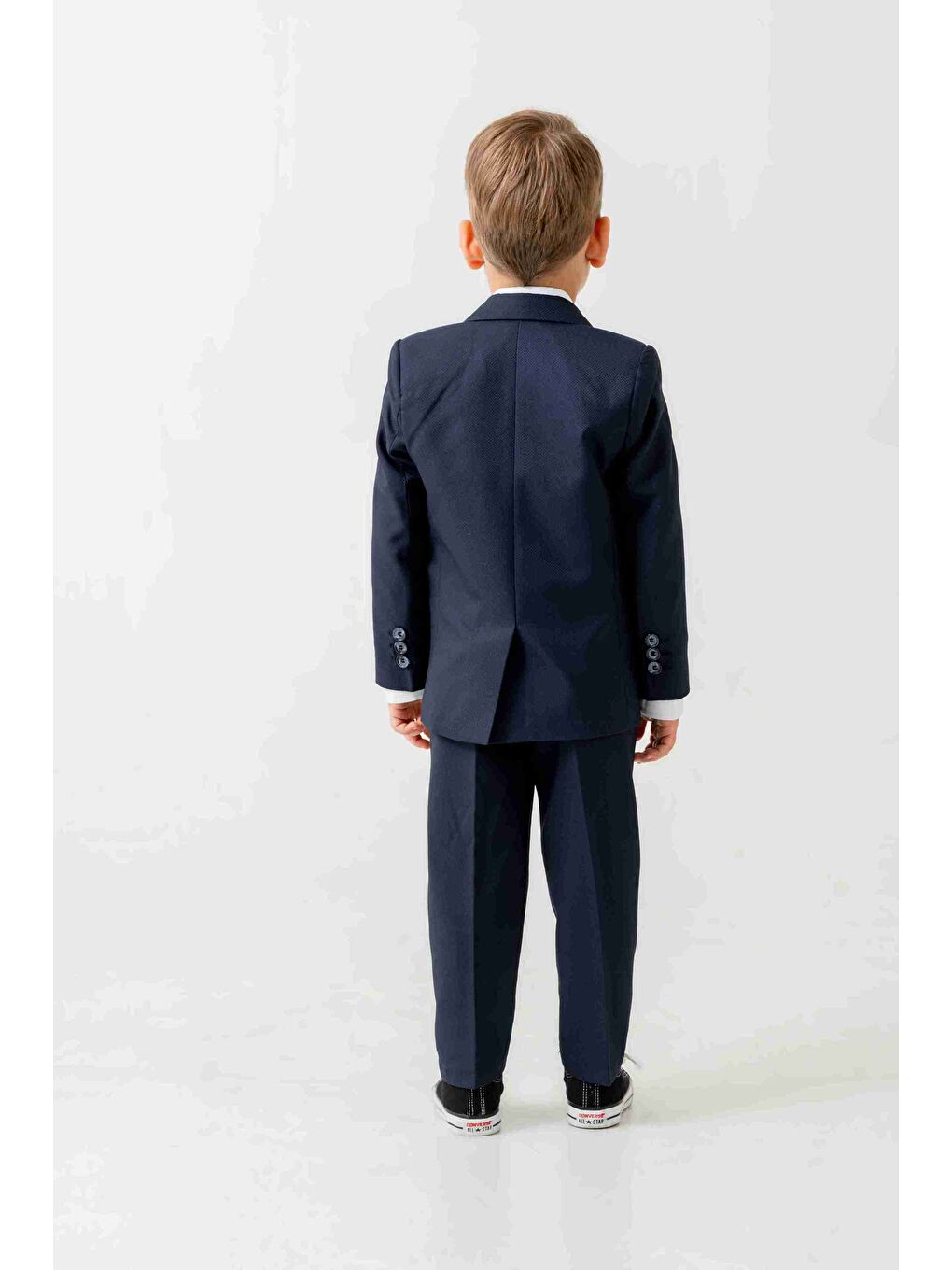 Lacivert Mini Gentleman Erkek Çocuk Takım Elbise - 5 Parça-1