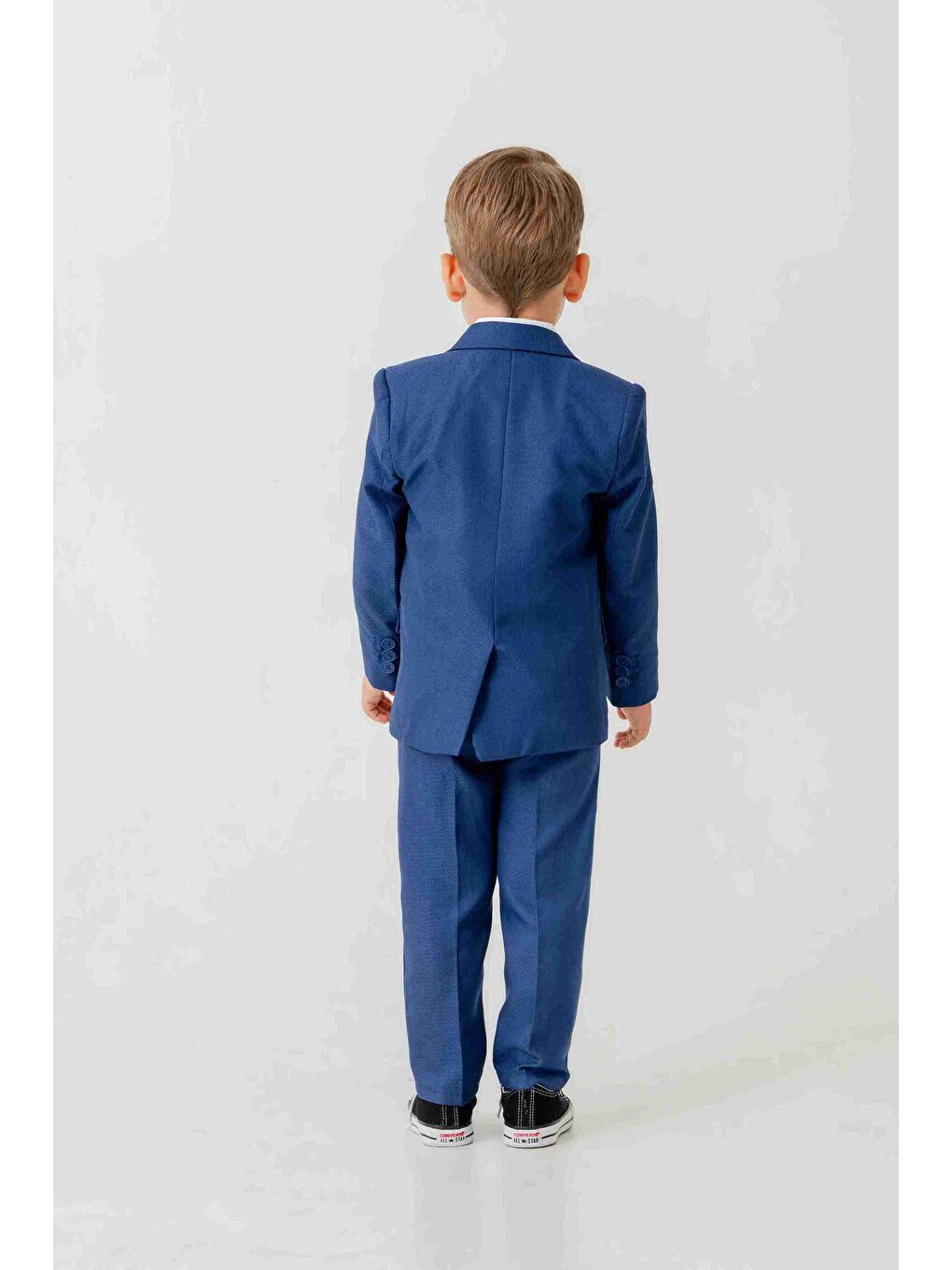 Mavi Mini Gentleman Erkek Çocuk Takım Elbise - 5 Parça-1