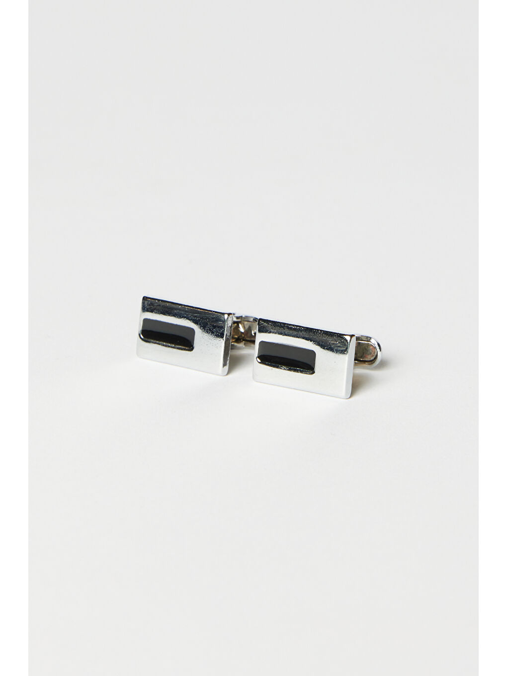 Erkek Siyah-Gri Metal Kol Düğmesi-1