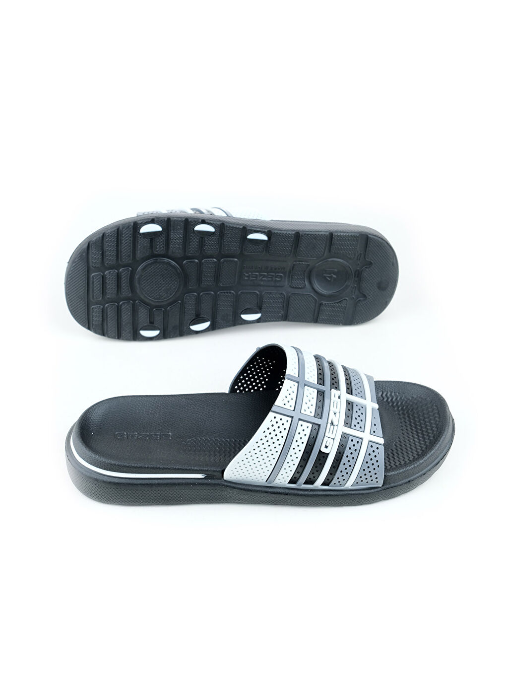 Siyah Erkek Yazlık Eva Islak Zemine Uygun Günlük Ev Bahçe Havuz Banyo Terlik-4