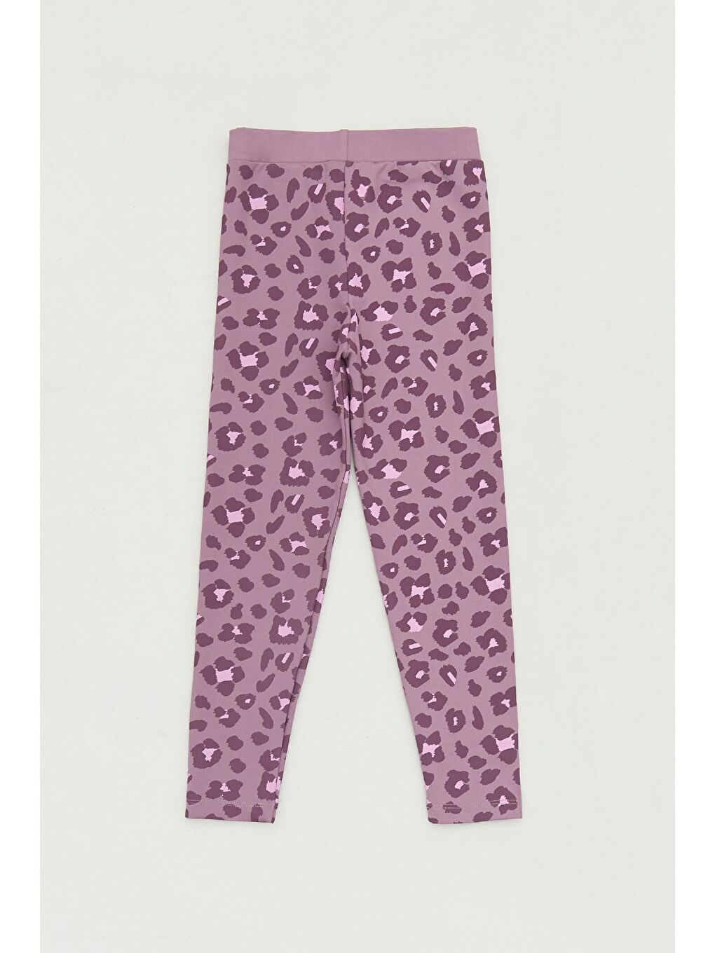 Pembe Leopar Desenli Kız Çocuk Tayt-1