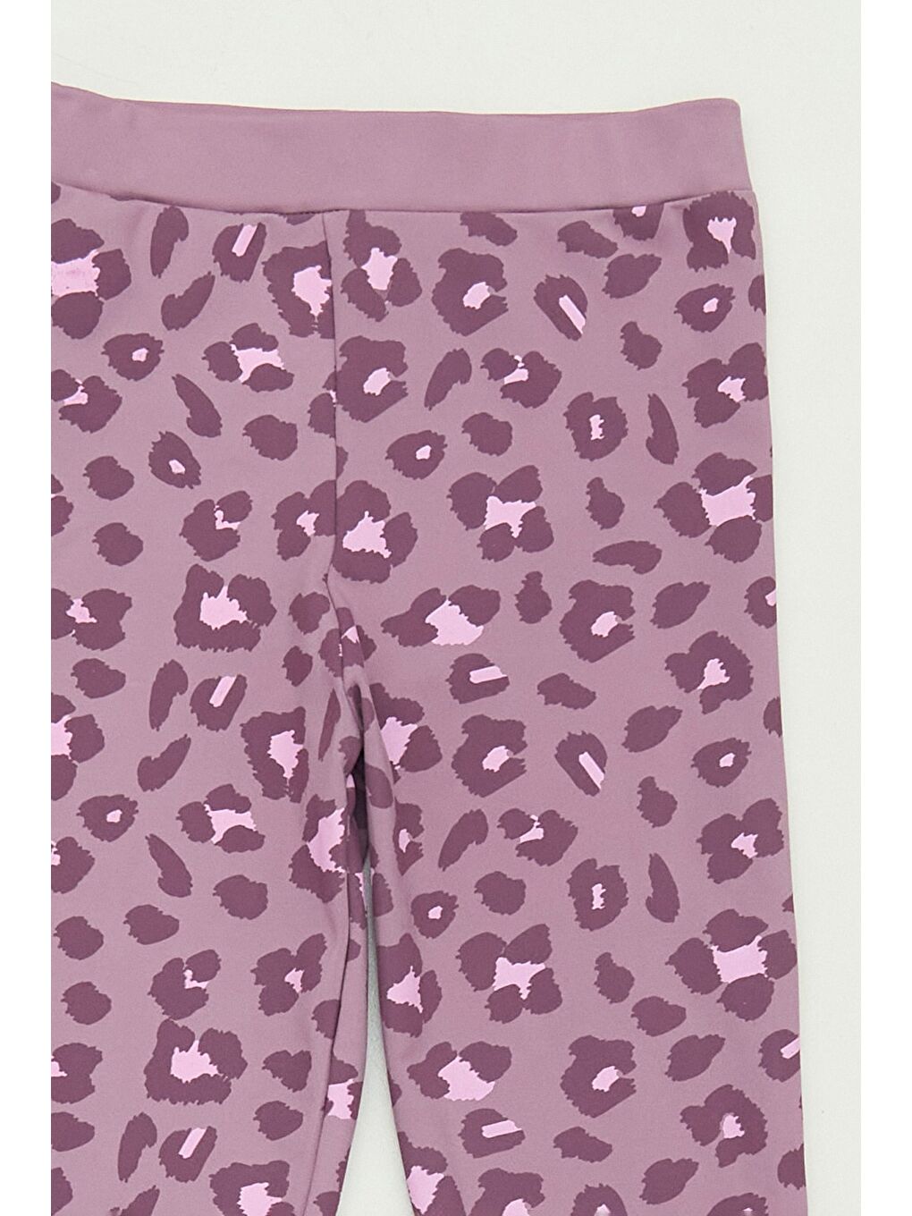 Pembe Leopar Desenli Kız Çocuk Tayt-2