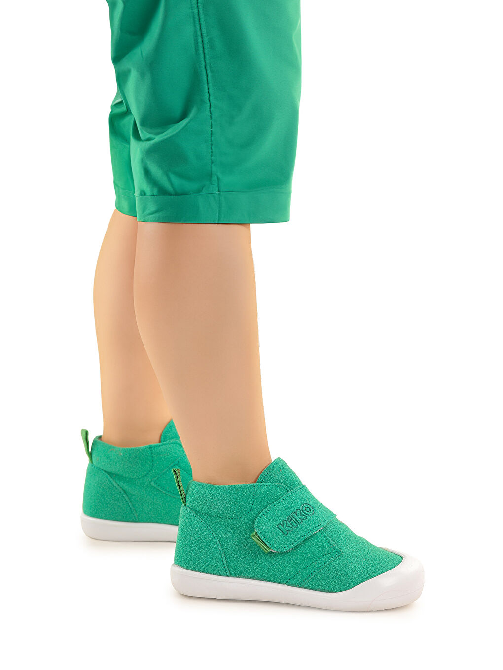 Yeşil Winnie İlk Adım Cırtlı Kız Bebek Günlük Bot Ayakkabı-2