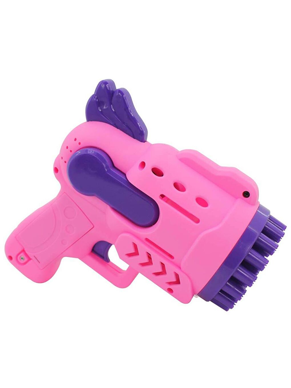 Pilli Işıklı Köpük Atan Tabanca - Pembe-1