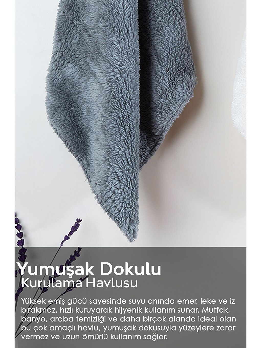 2'li Temizlik Kurulama Bezi Banyo Mutfak Araç Kurulama Havlusu Mop Bezi 40x40 cm Karışık Renkli-1