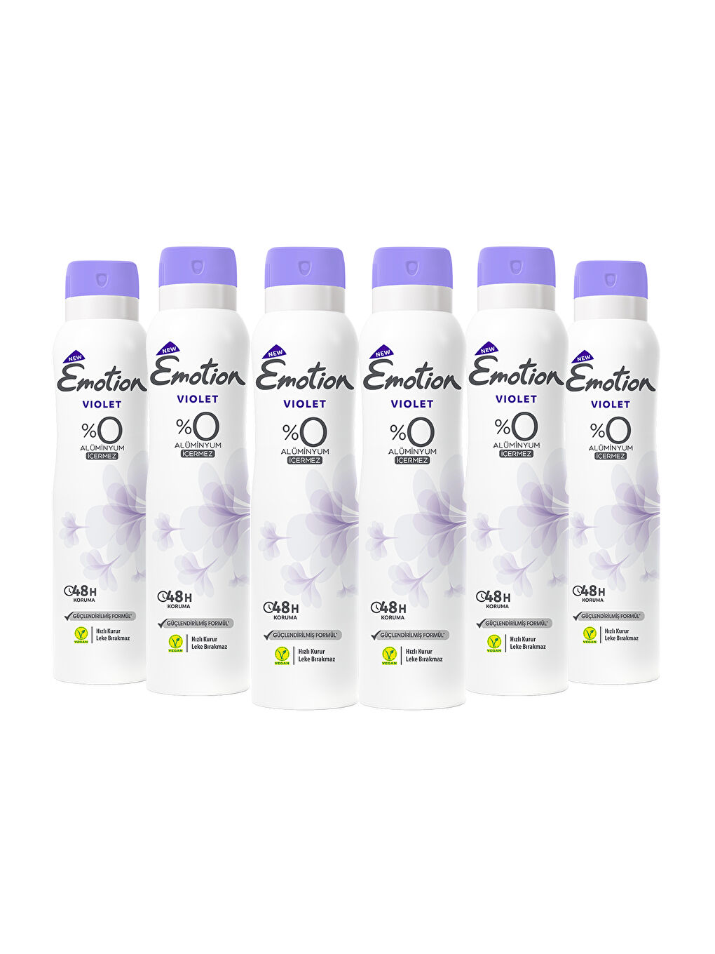 Emotion Violet Kadın Deodorant 6x150ml