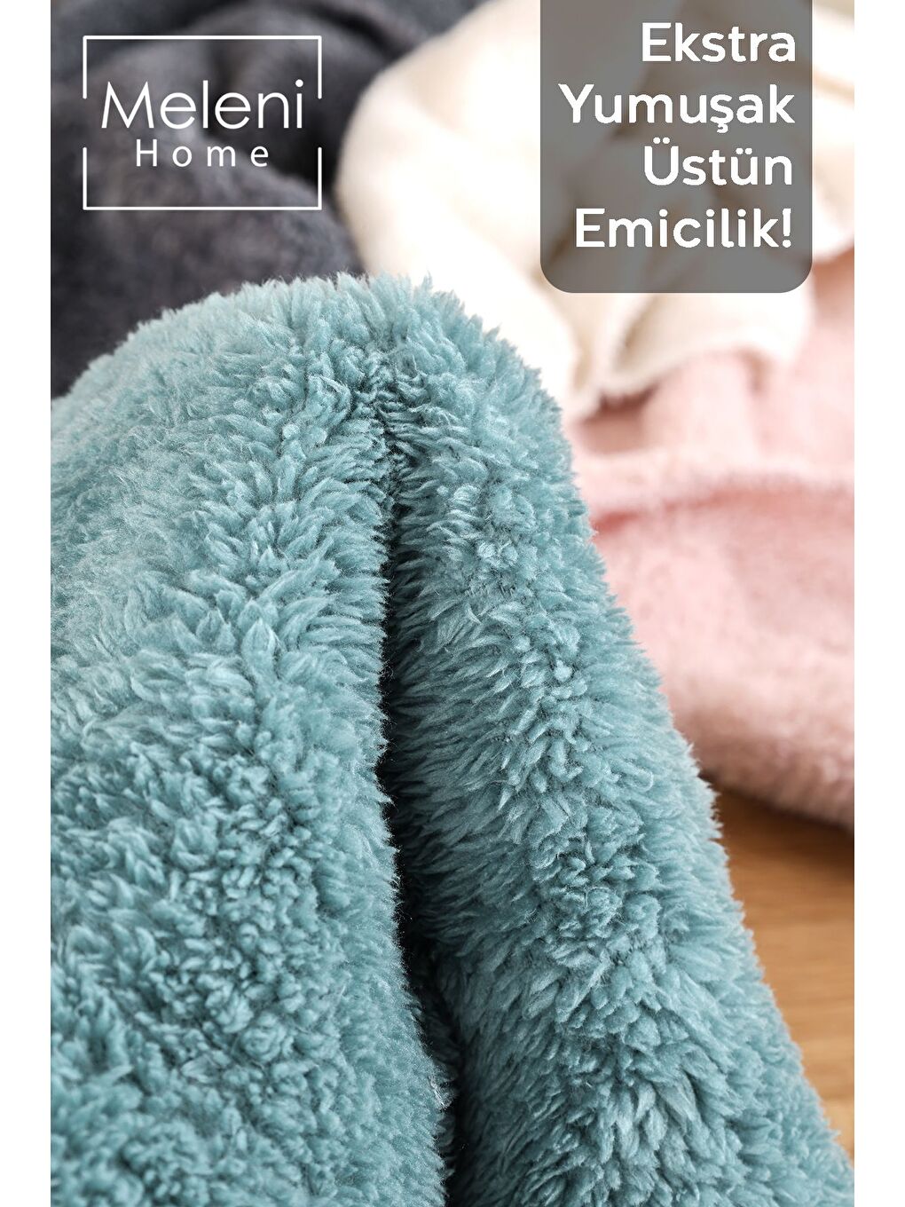 2'li Temizlik Kurulama Bezi Banyo Mutfak Araç Kurulama Havlusu Mop Bezi 40x40 cm Karışık Renkli-4