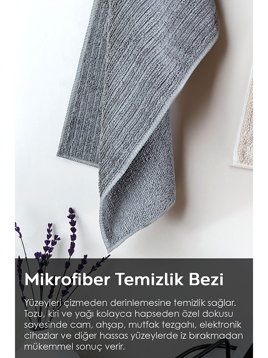 2'li Mikrofiber Temizlik Bezi Araba Cam Mutfak Banyo Tezgah Temizlik Bezi 30x50 cm Karışık Renkli-1