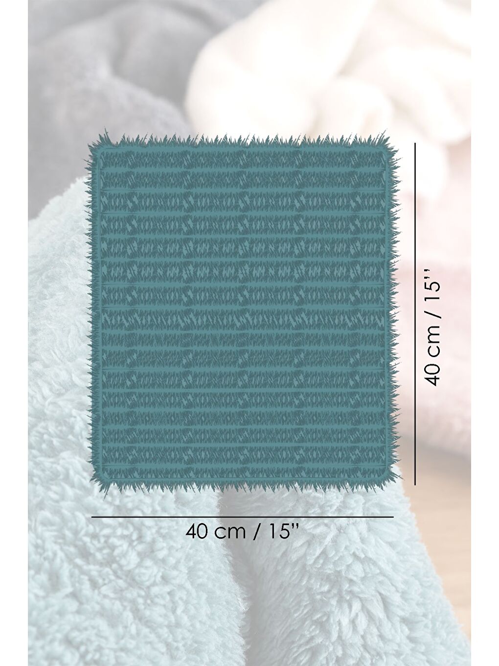 4'lü Temizlik Kurulama Bezi Banyo Mutfak Araç Kurulama Havlusu Mop Bezi 40x40 cm Karışık Renkli-6