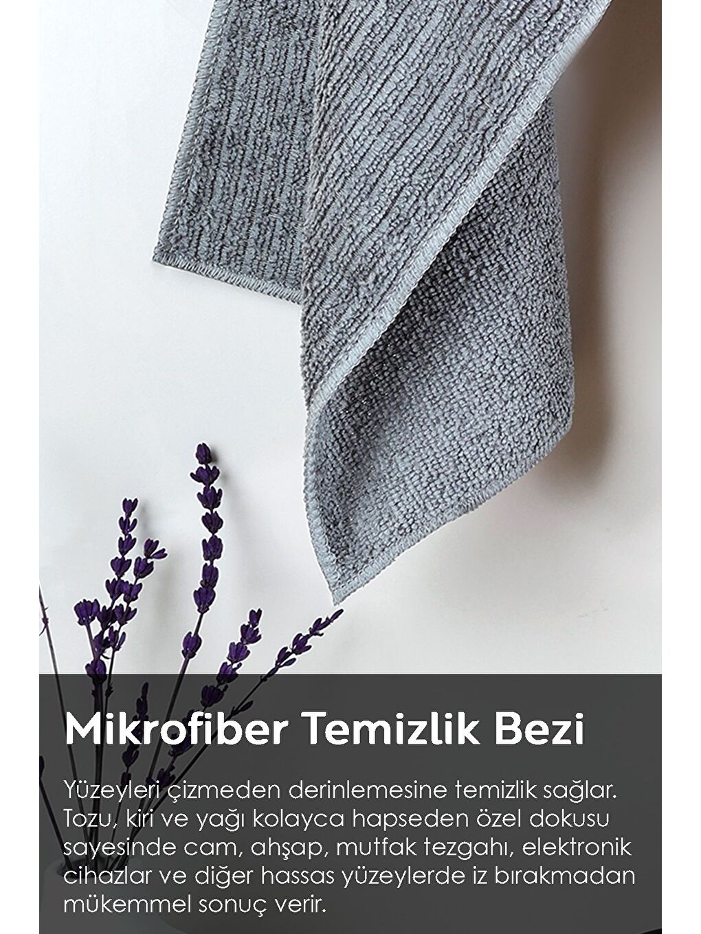 6'lı Mikrofiber Temizlik Bezi Mutfak Banyo Cam Tezgah Araba Temizlik Bezi 30x30 cm Karışık Renkli-1