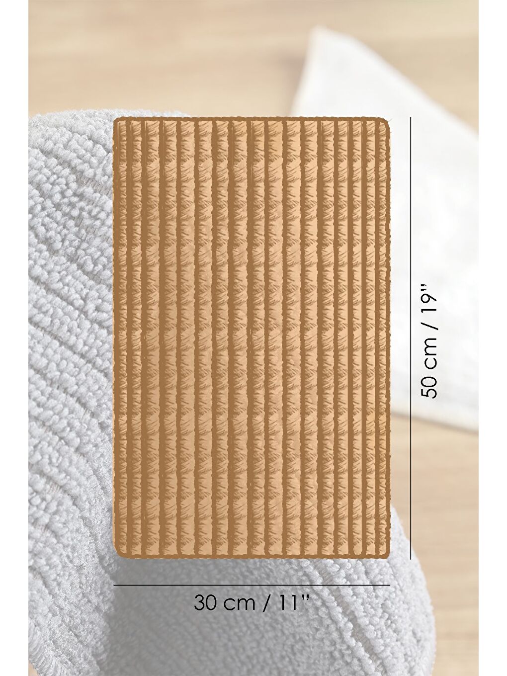 4'lü Mikrofiber Temizlik Bezi Araba Cam Mutfak Banyo Tezgah Temizlik Bezi 30x50 cm Karışık Renkli-6