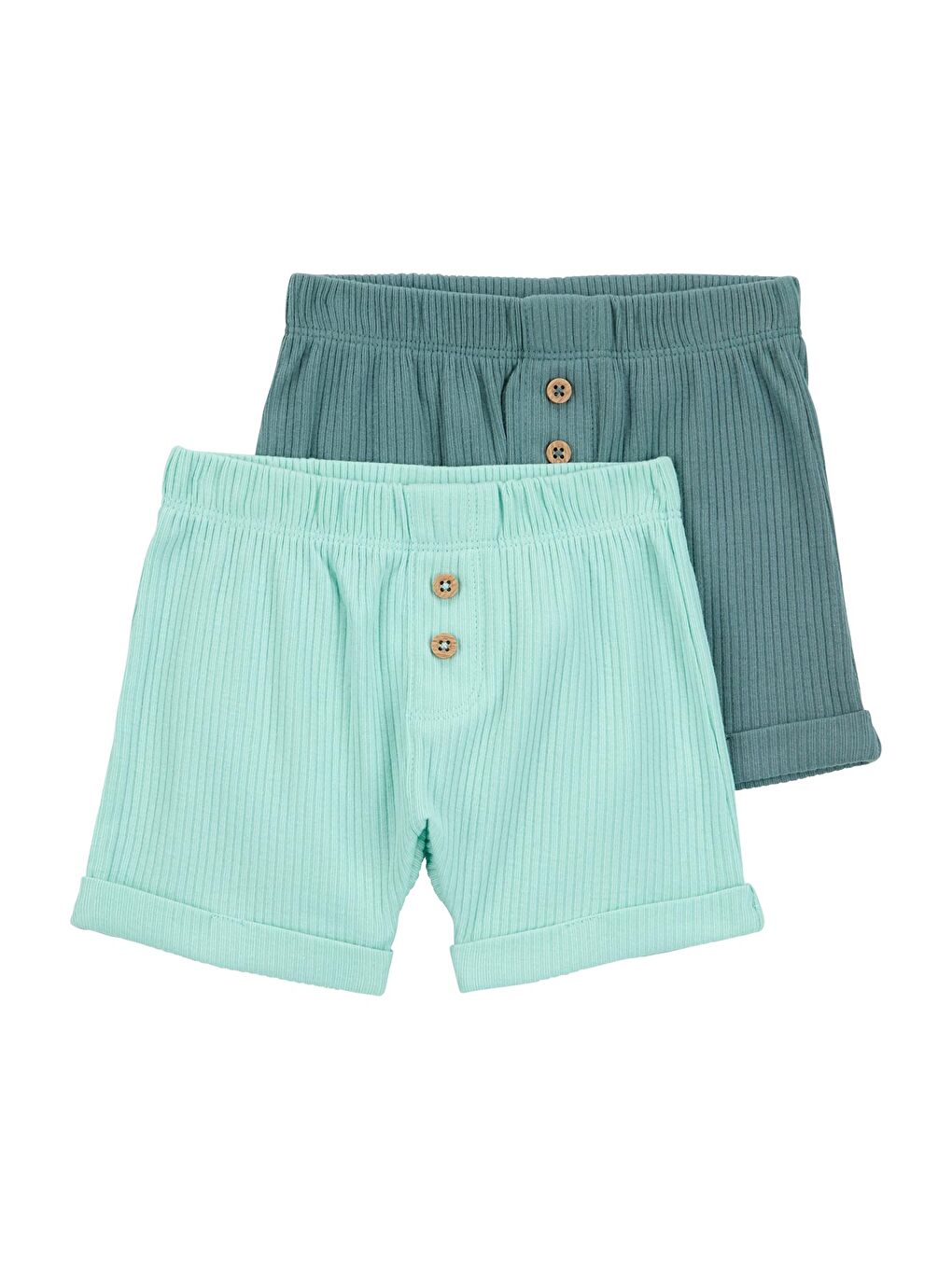 Mavi Layette Erkek Bebek 2'li Şort Set-3