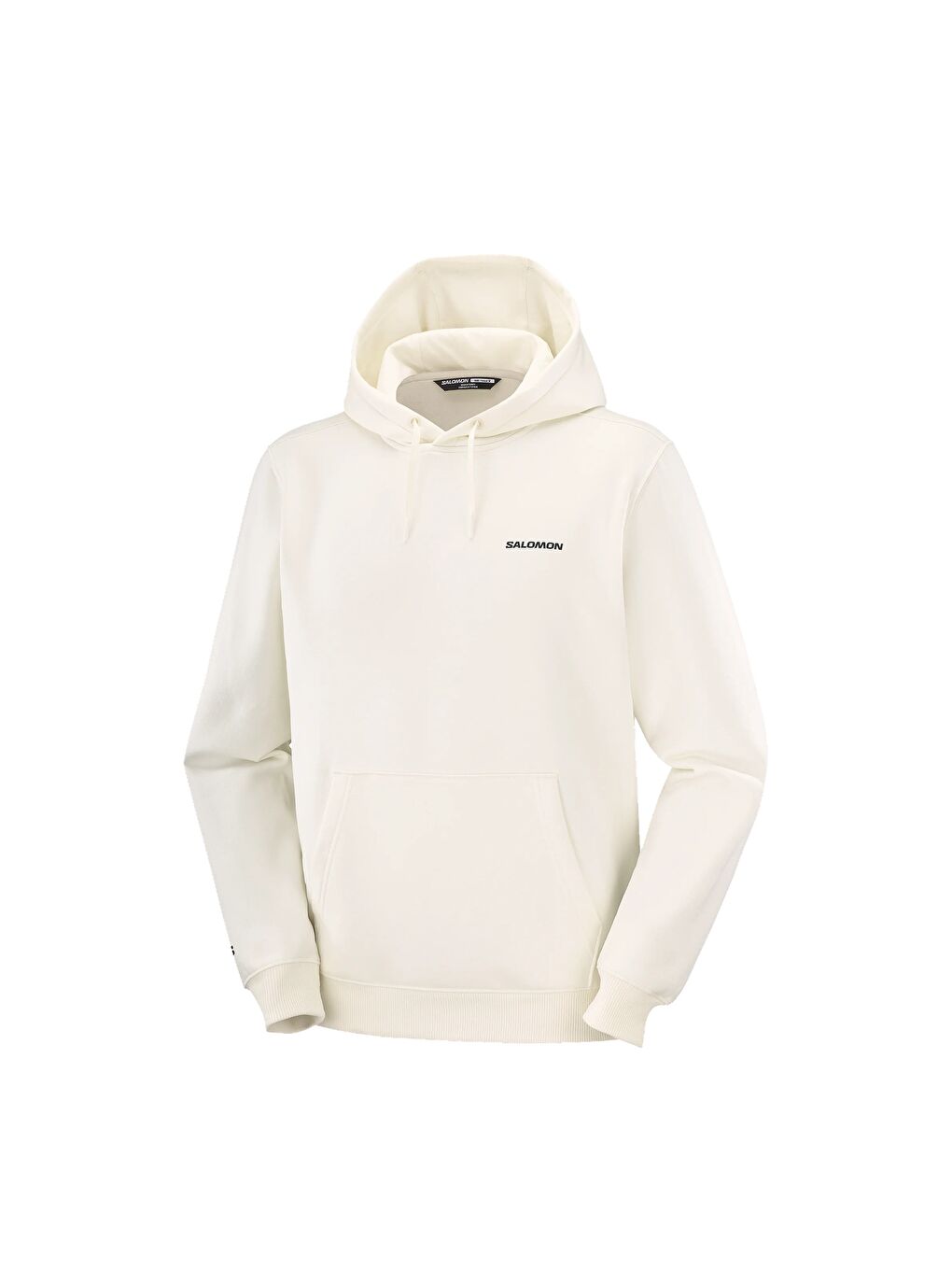 Chest Logo Erkek Beyaz Kapüşonlu Sweatshirt-2