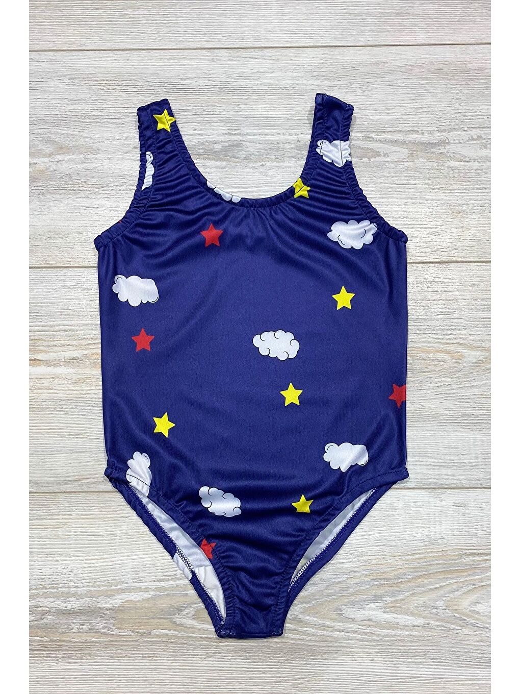 Lacivert Trend Kız Çocuk Deniz Havuz Mayo