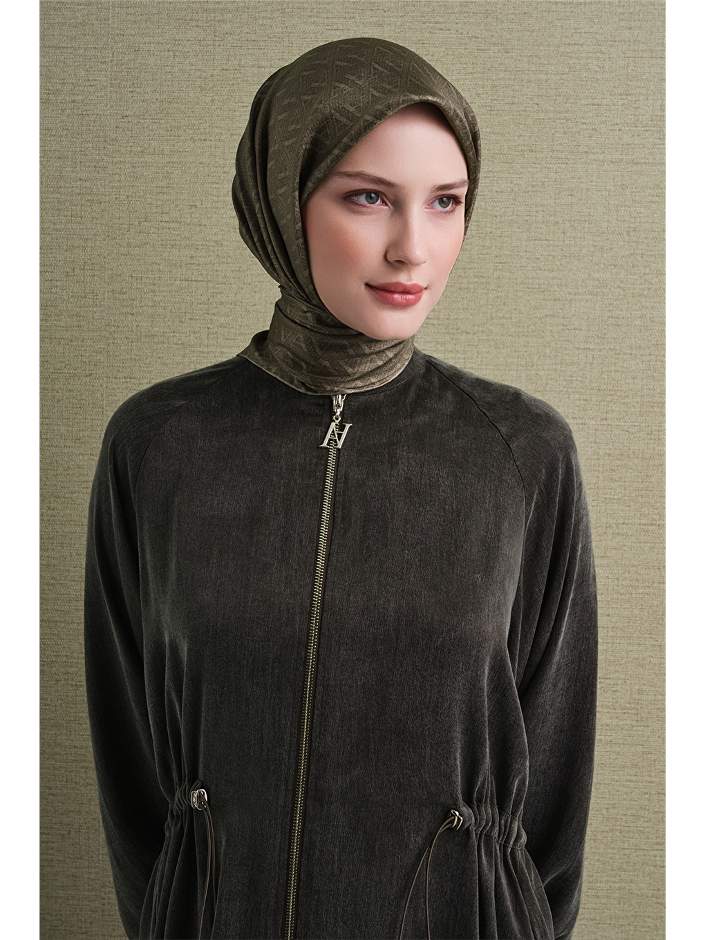 Yeşil Saf İpek Twill Eşarp 9625d 32-1