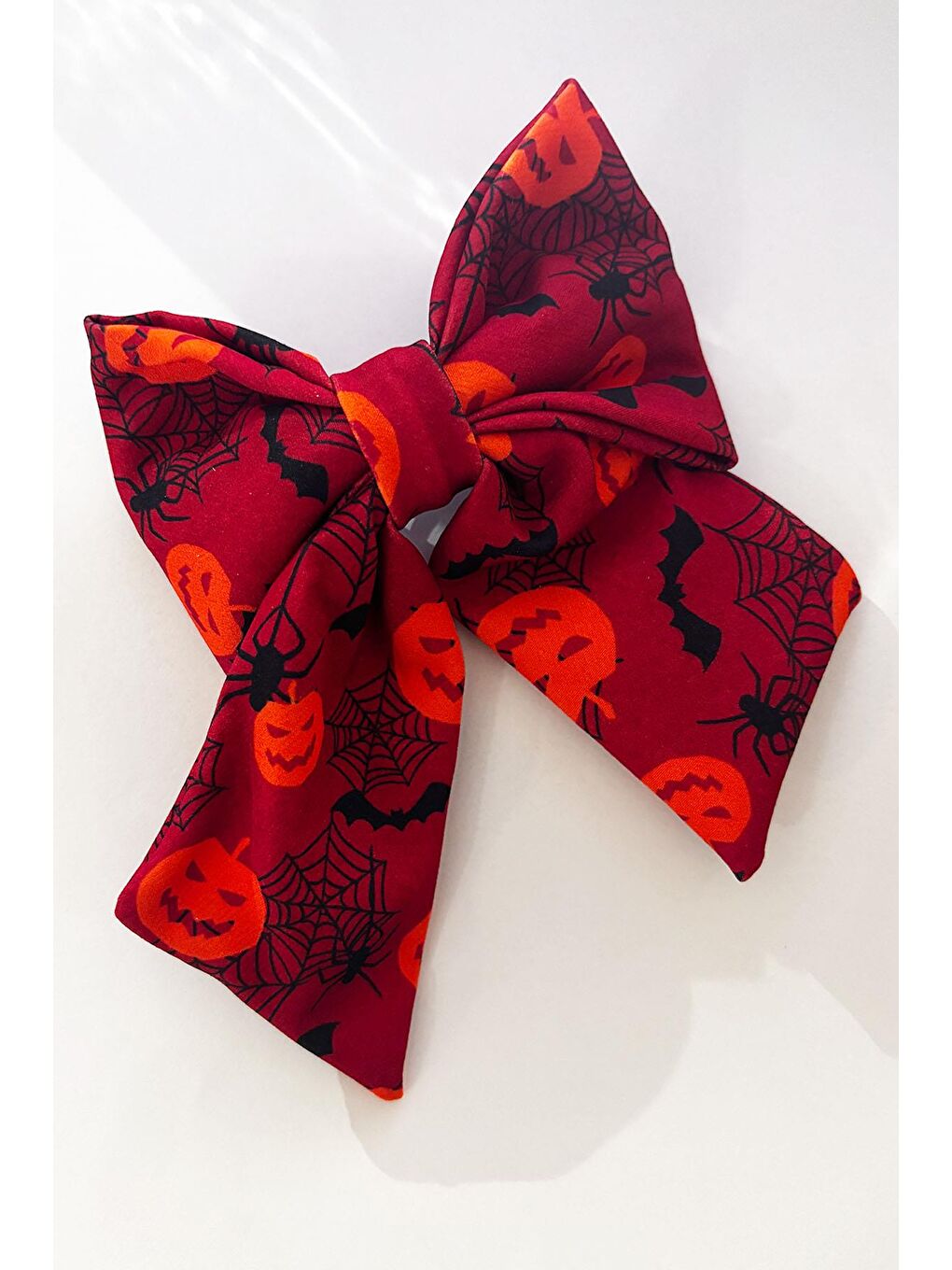 Turuncu Halloween Detaylı Fiyonk Toka-3