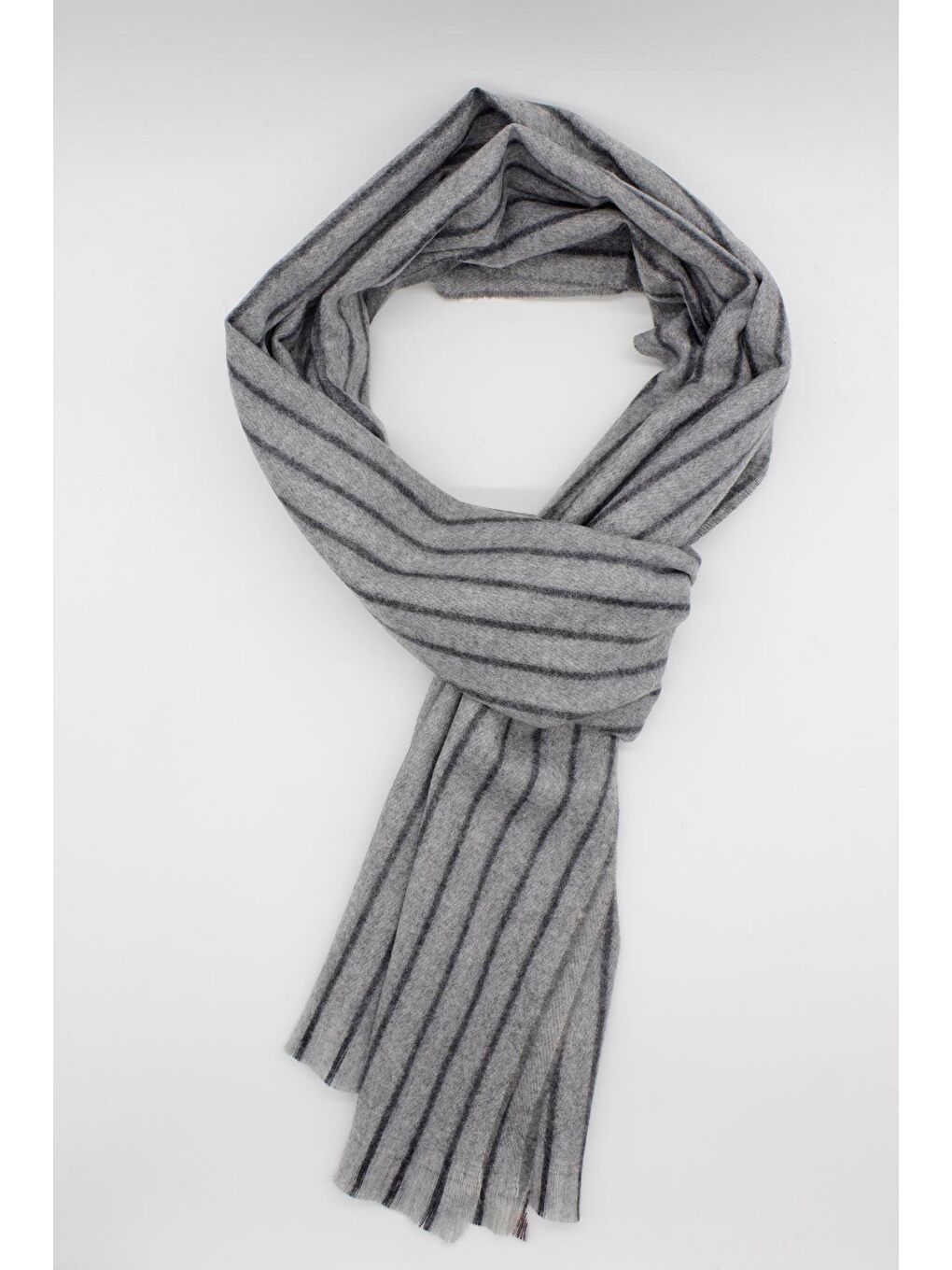 Gri Desenli Kaşkol 1067245105_100