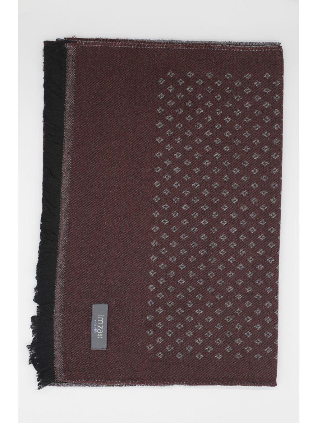 Bordo Desenli Kaşkol 1067245104_900-2