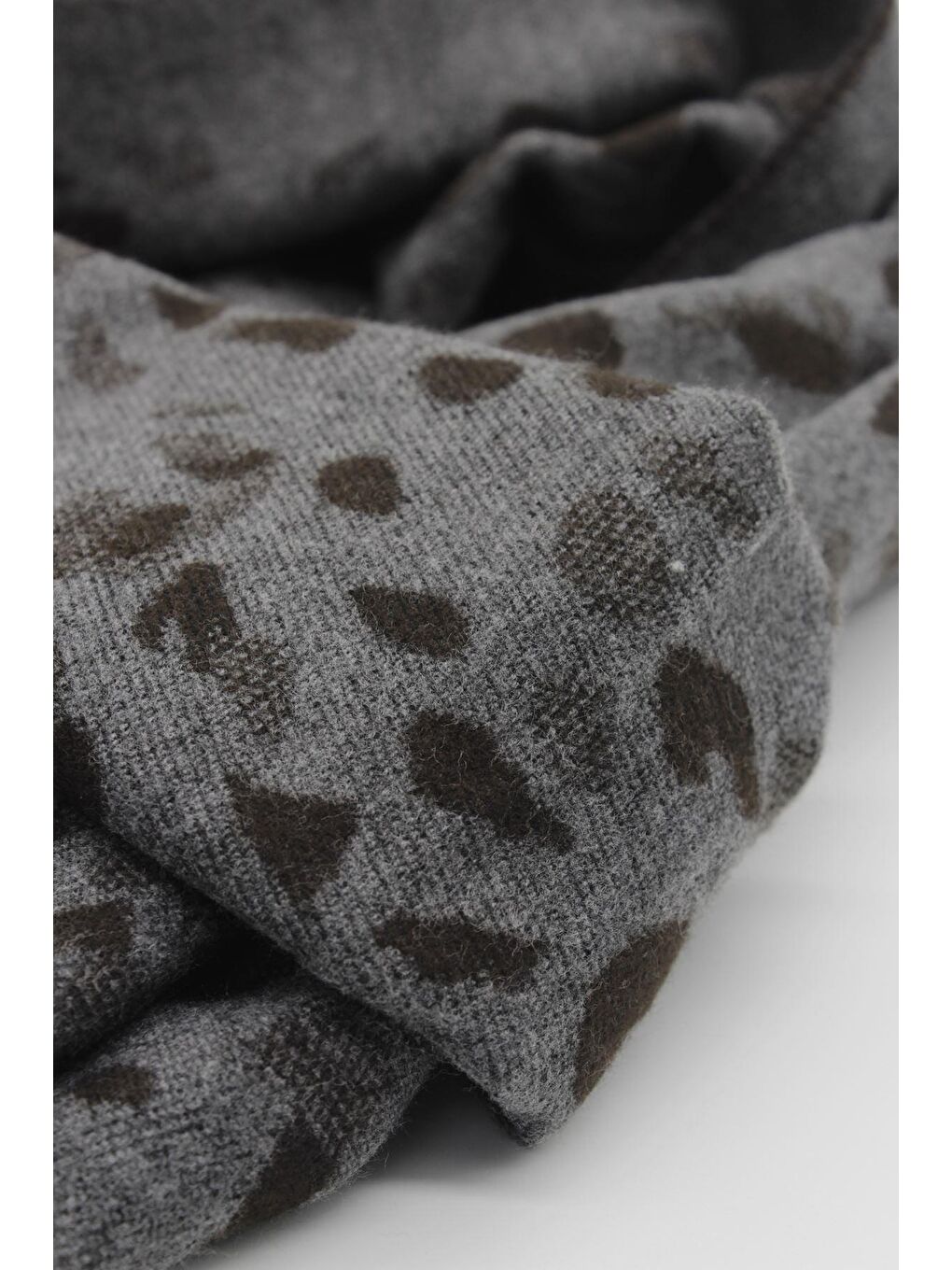 Gri Desenli Kaşkol 1067245102-1