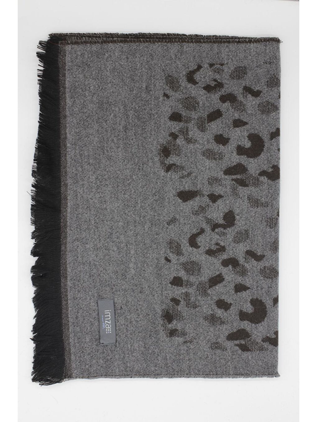 Gri Desenli Kaşkol 1067245102-2