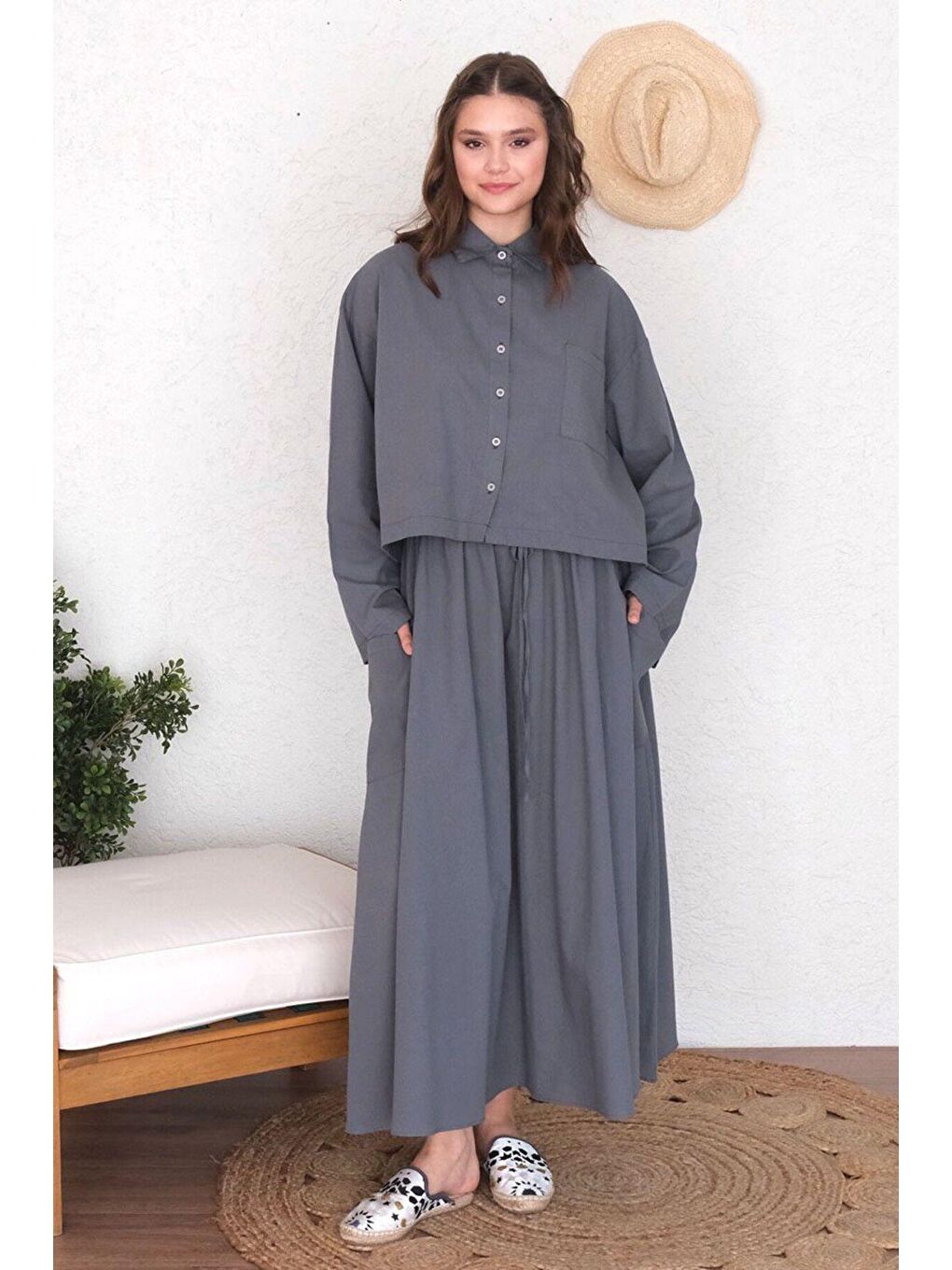 Antrasit Organik Keten Cepli Etek-3