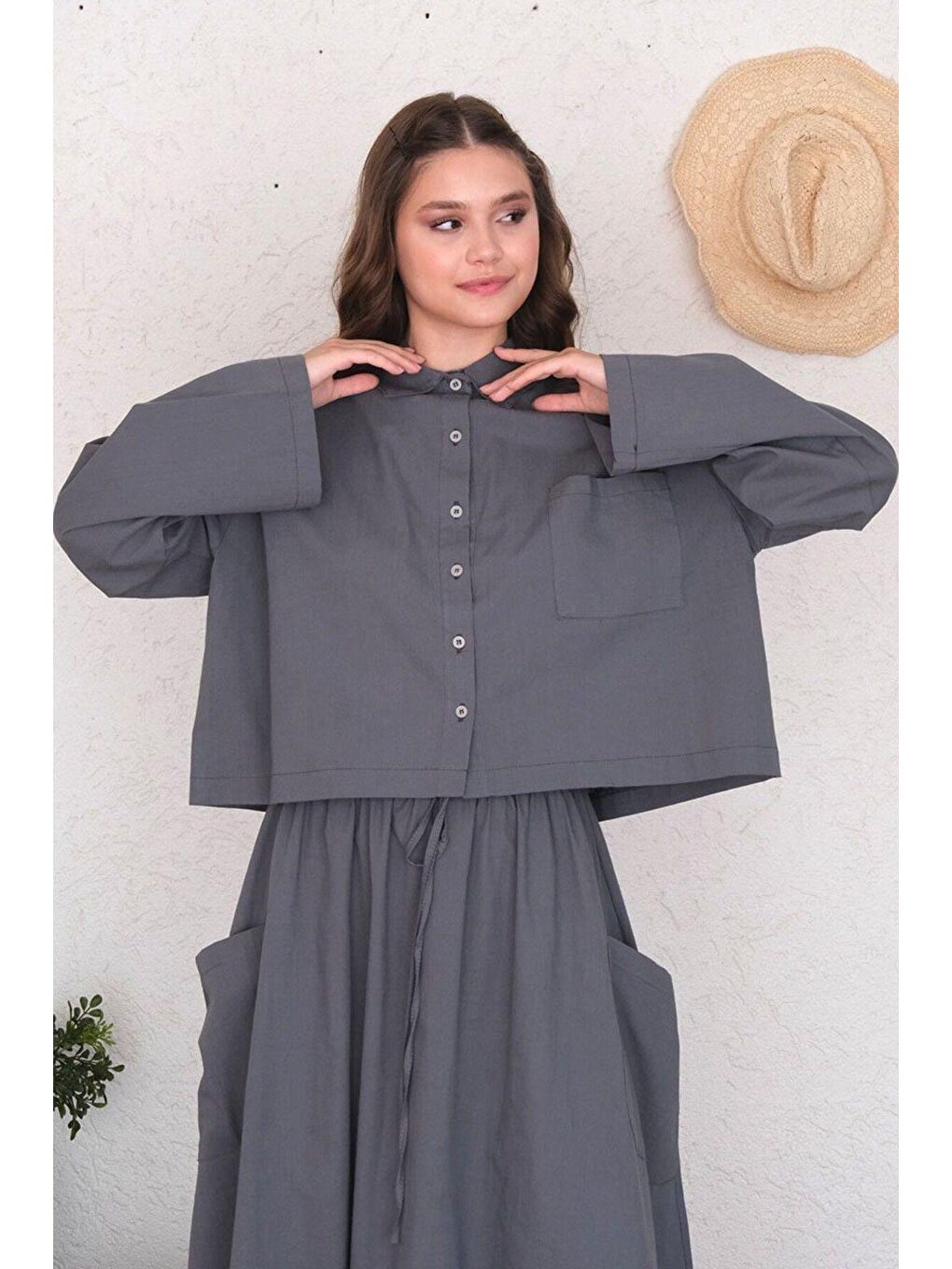 Antrasit Organik Keten Cepli Etek-5