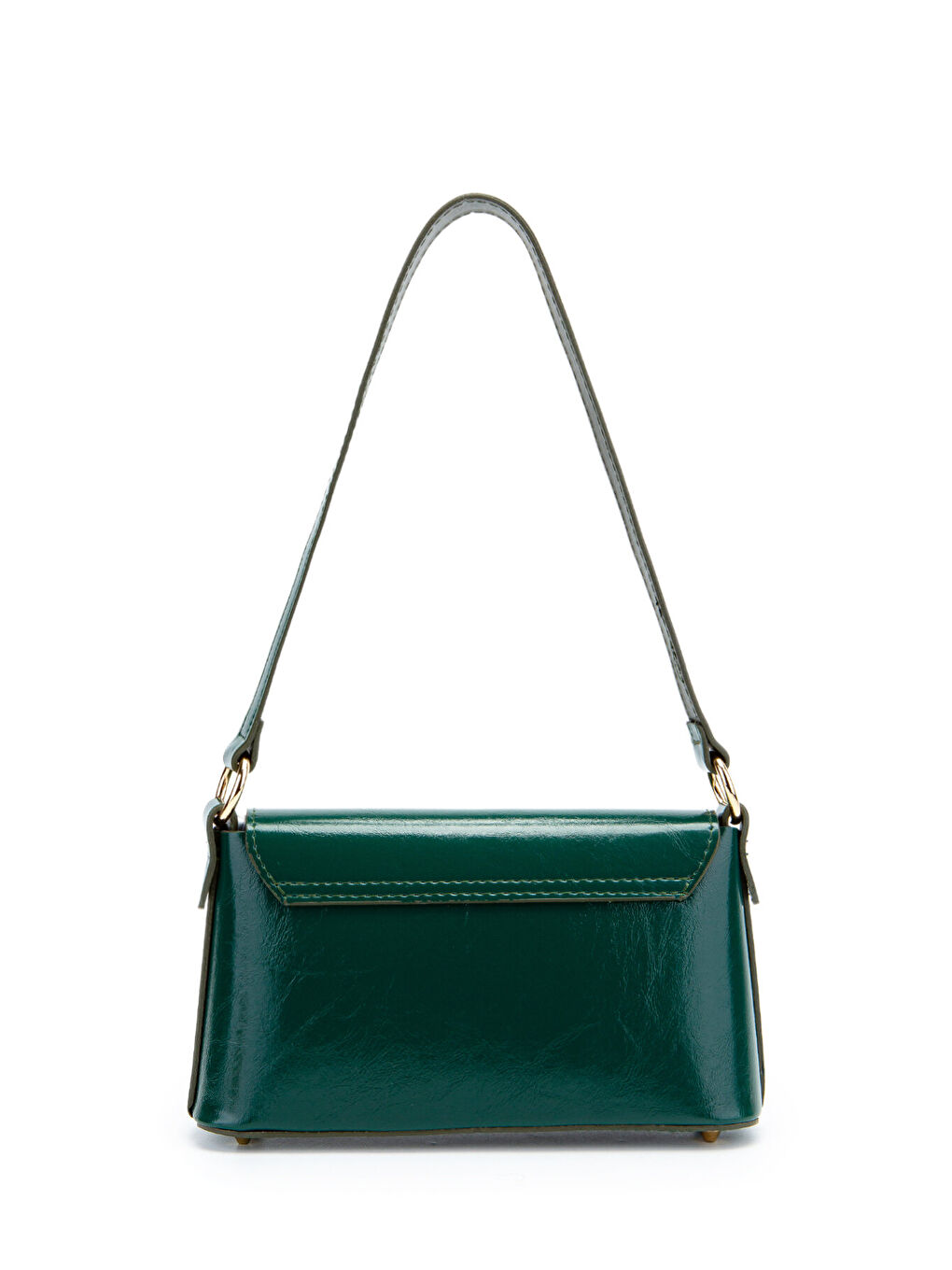 Kapaklı Baget Lara Kadın El Ve Omuz Çanta Yeşil-2