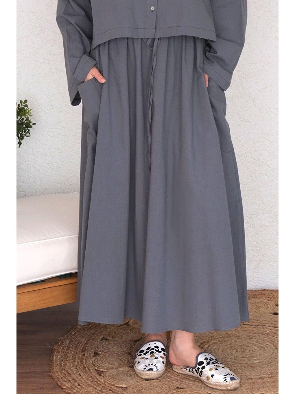 Antrasit Organik Keten Cepli Etek-6