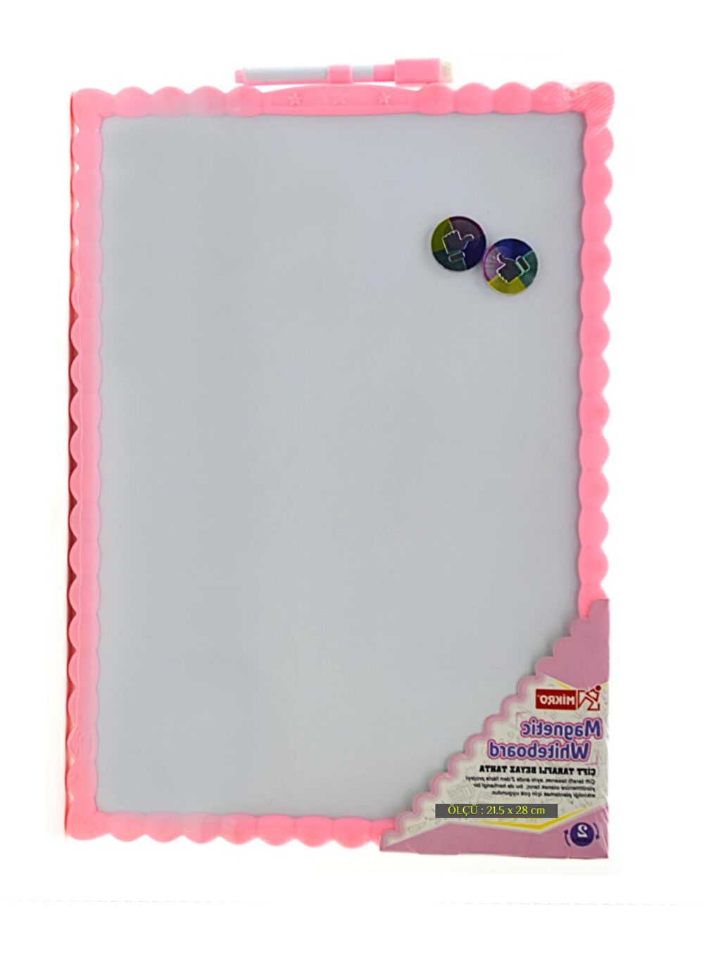 21.5x28  Çift Taraflı Manyetik Yazı Tahtası (JL-115)