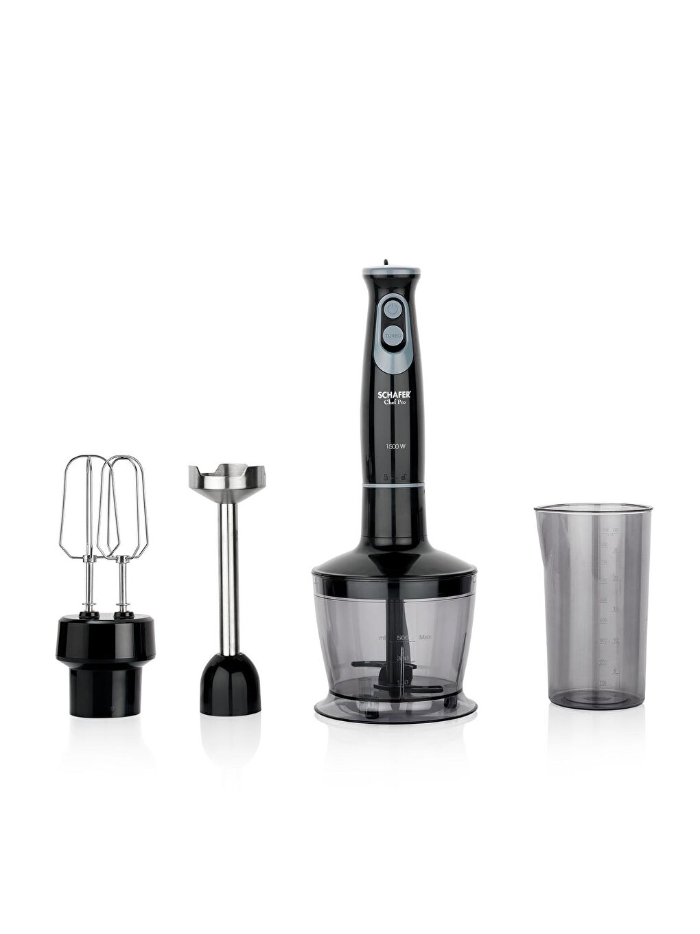 SCHAFER Siyah Chef Pro El Blender Seti-Siyah - 2