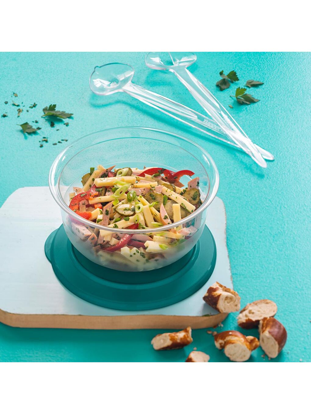 Tupperware Yeşil Kristalin Kase 1.1L Yeşil - 1