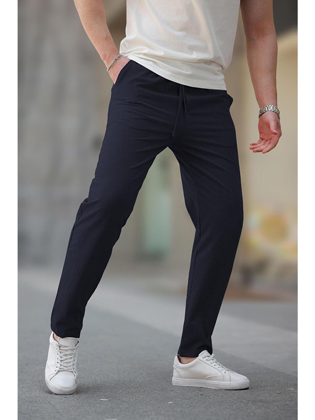 Lacivert Regular Fit Erkek Pantolon E6572-1