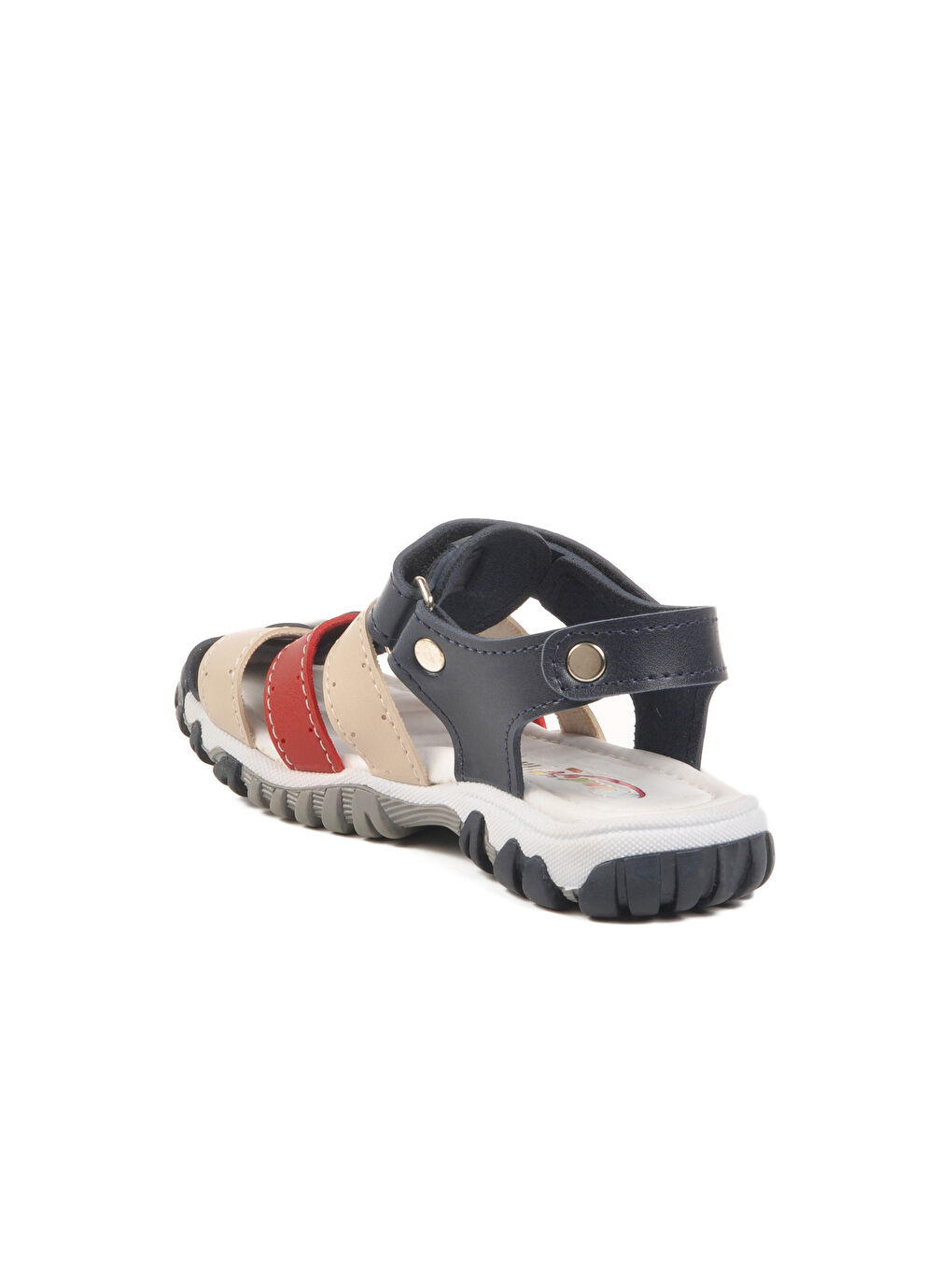 Lacivert Kırmızı Cırtlı Erkek Çocuk Spor Sandalet 173101 P-3