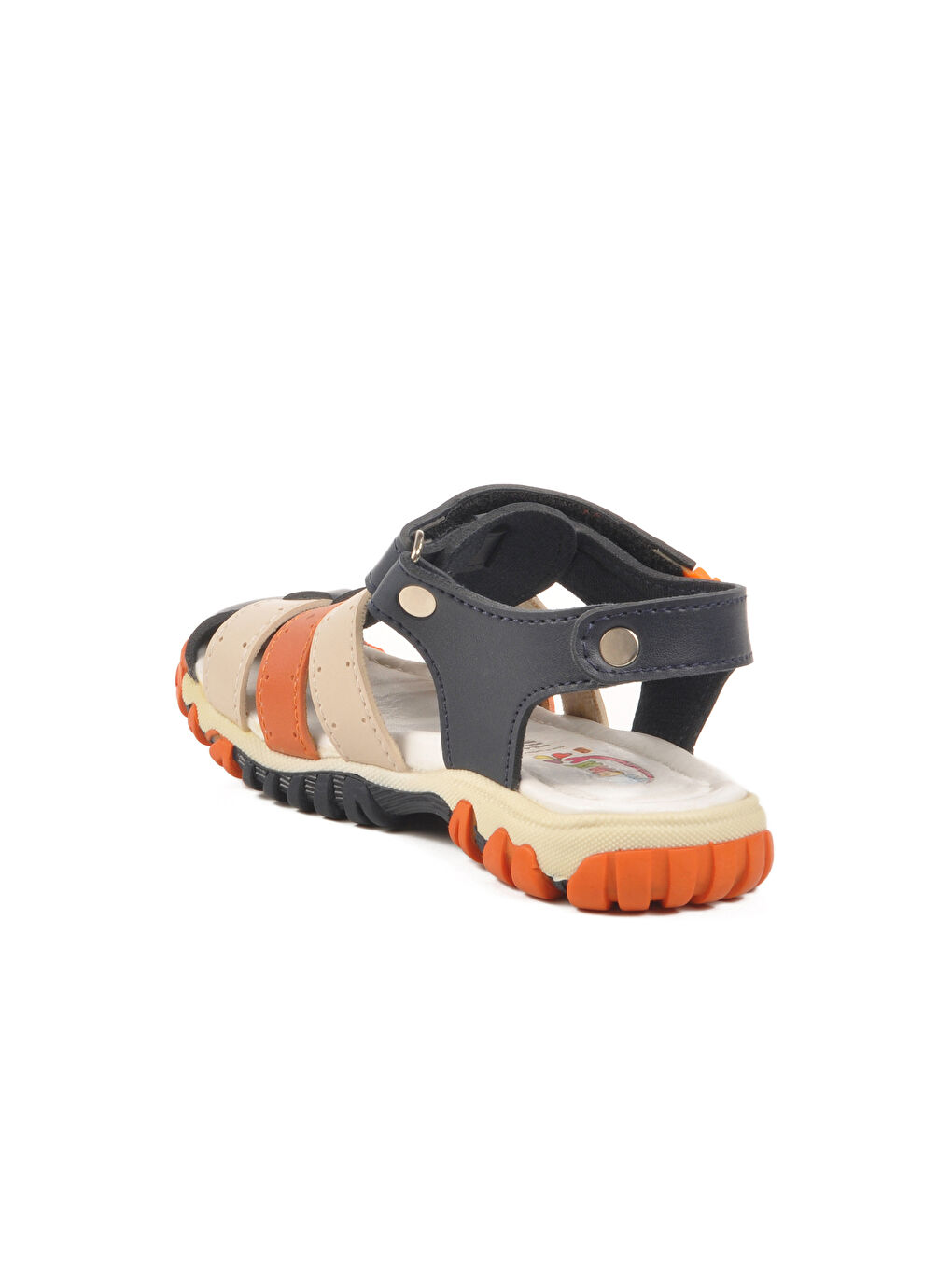Lacivert Turuncu Cırtlı Erkek Çocuk Spor Sandalet 173101 P-3