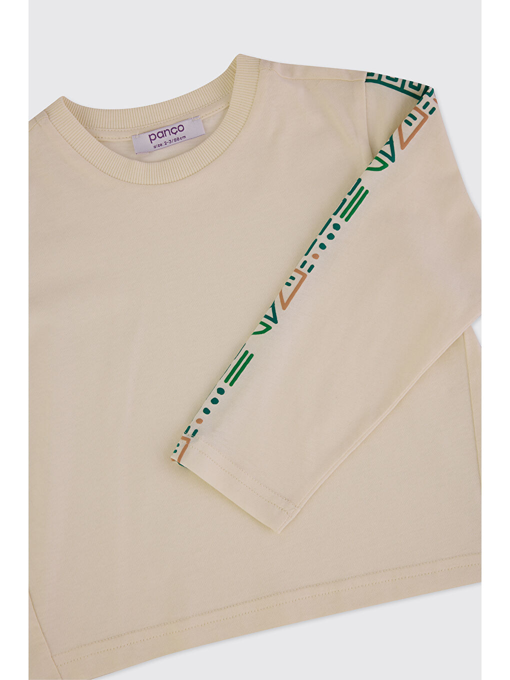 Erkek Bebek Ekru 2'li Eşofman Takımı-3