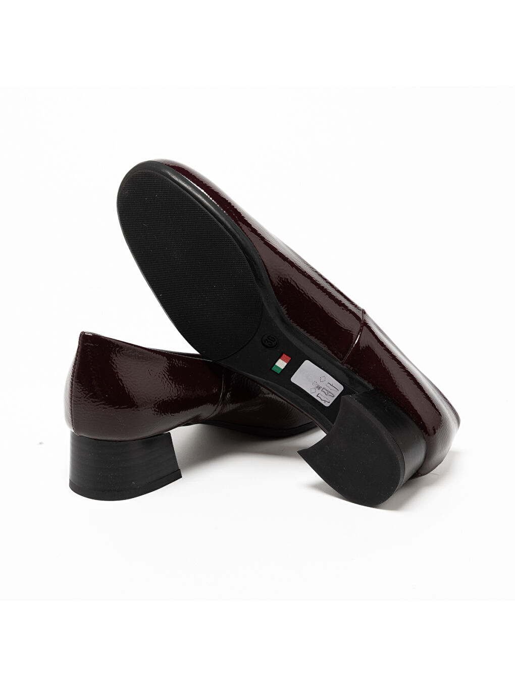 Bordo Kadın Topuklu / Stiletto 4L5863DS 5863DS SLIDE Naplack Bordeaux-4