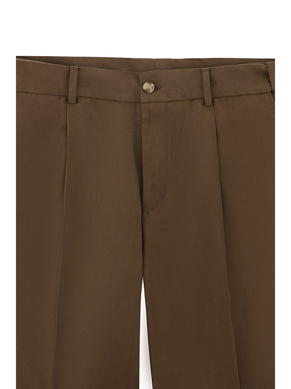 Kahverengi 7 Drop Slim Fit Dar Kesim Mono Yaka Toba Cep Beli Lastikli Desenli Modal Karışımlı Takım Elbise-2