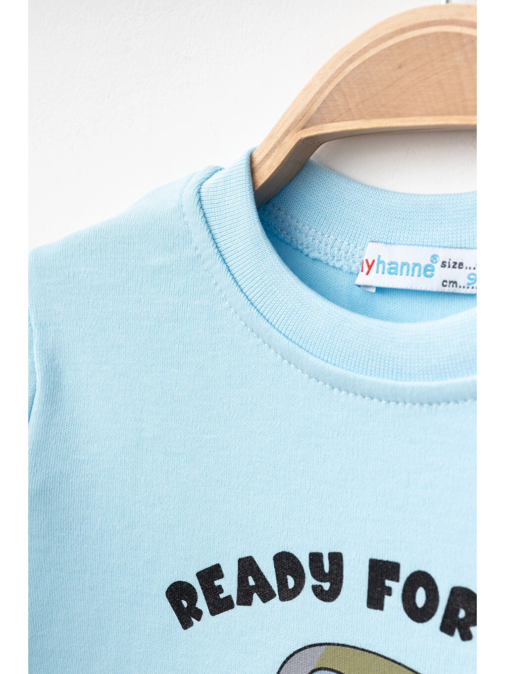 Turkuaz Ready Araba Baskılı Erkek Bebek Pijama Takımı 74172-2