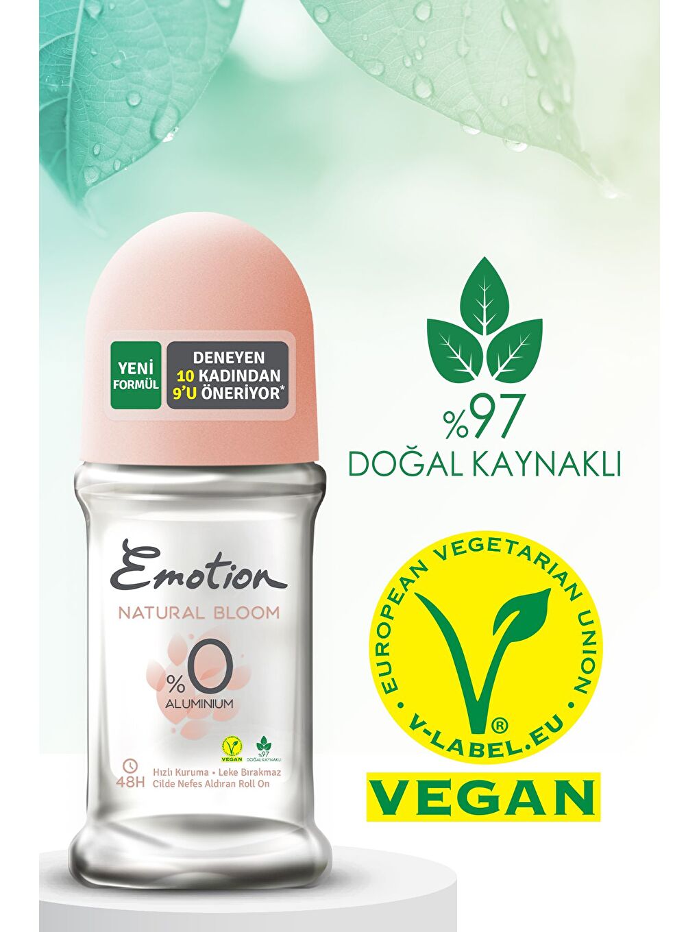 Emotion Beyaz Natural Bloom Roll On 3x50ml - 2