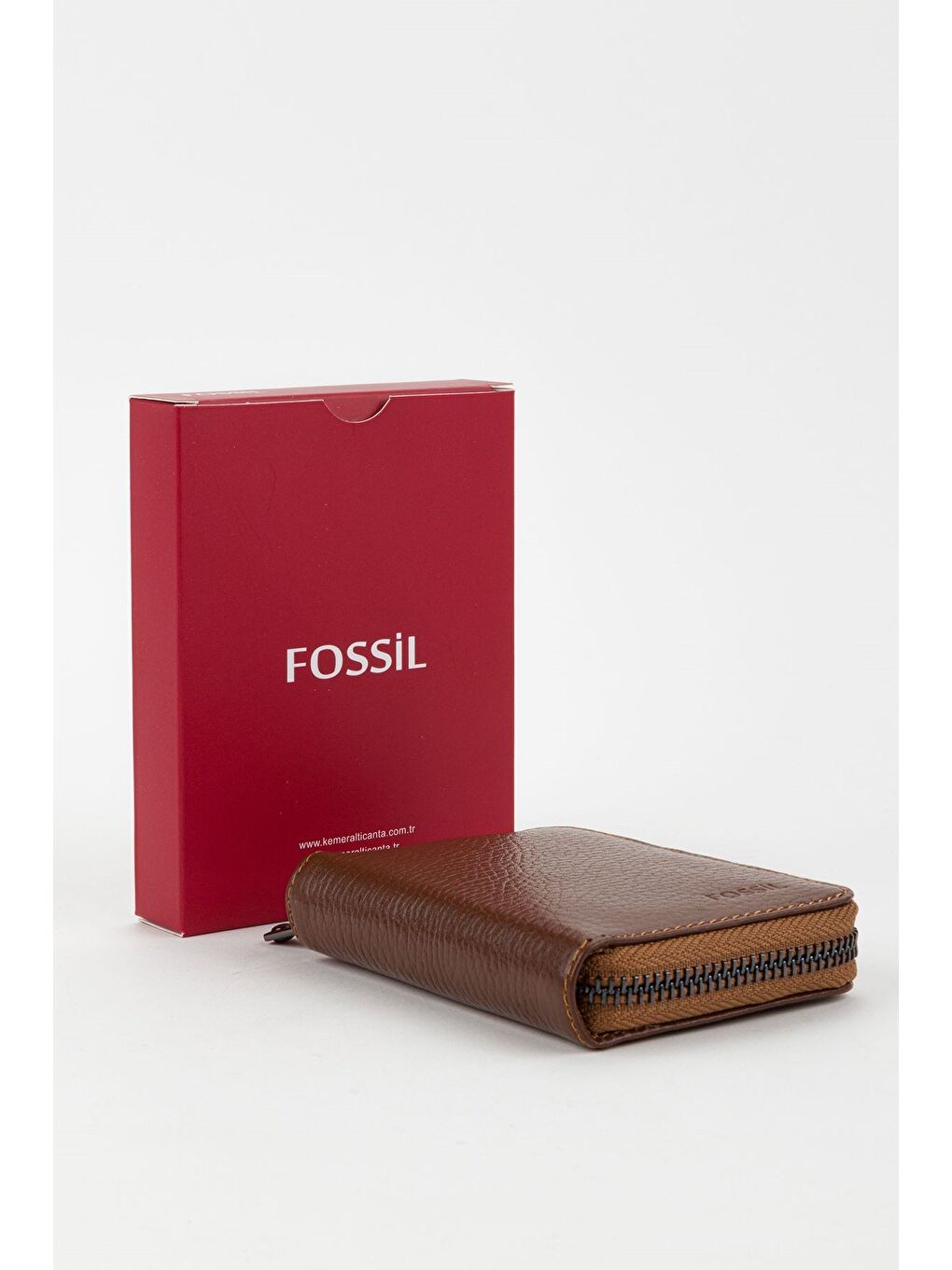 Kahverengi Kutulu Hakiki Deri Lacivert Fermuarlı El Portföyü Kartlık Cüzdan-6