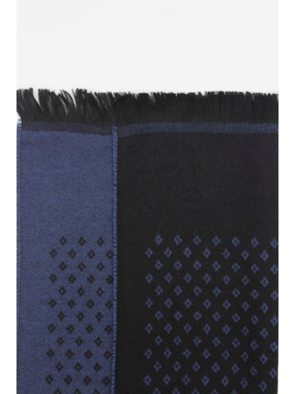 Koyu Lacivert Desenli Kaşkol 1067245104_200-3