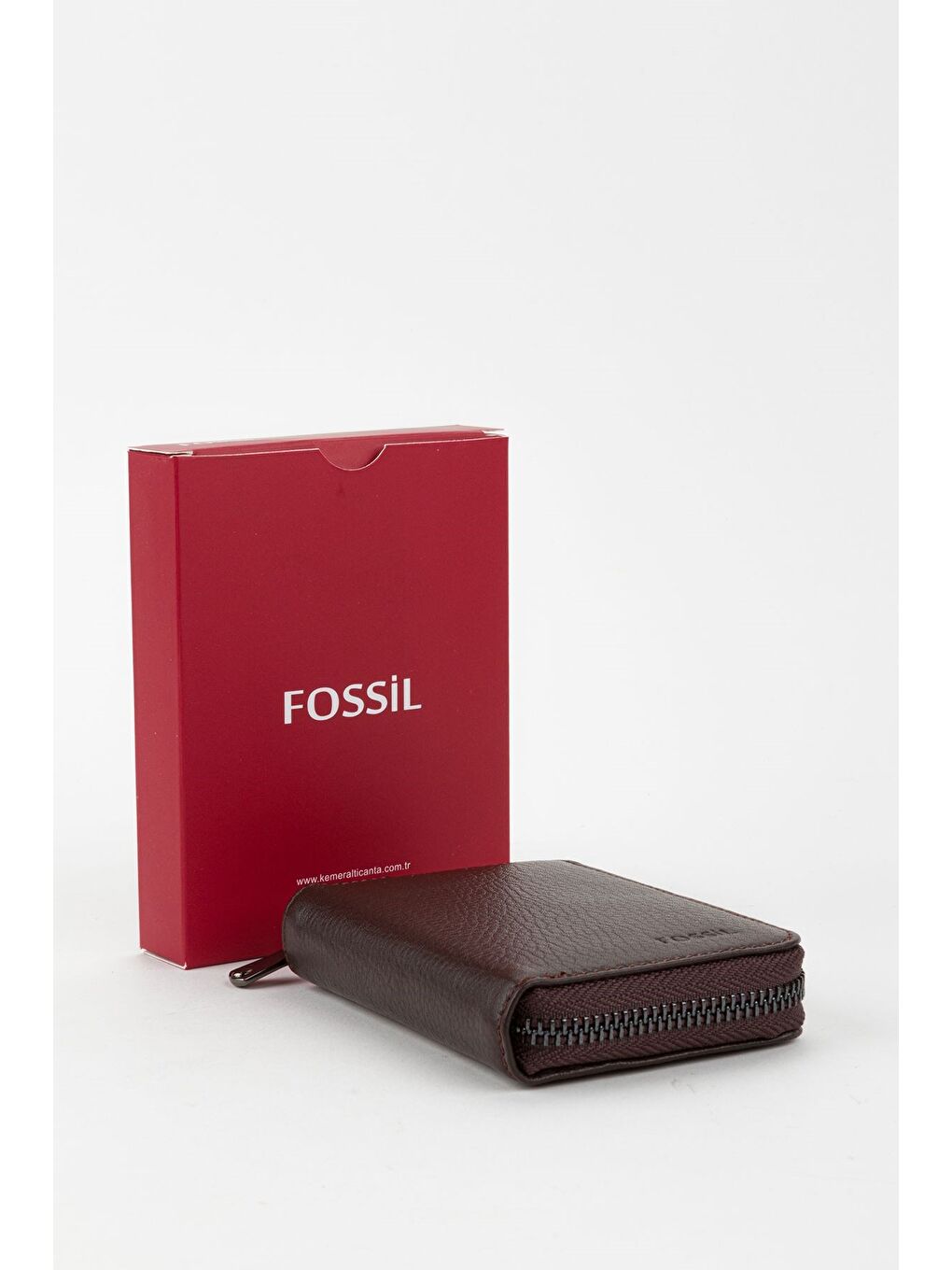 Kahverengi Kutulu Hakiki Deri Lacivert Fermuarlı El Portföyü Kartlık Cüzdan-6