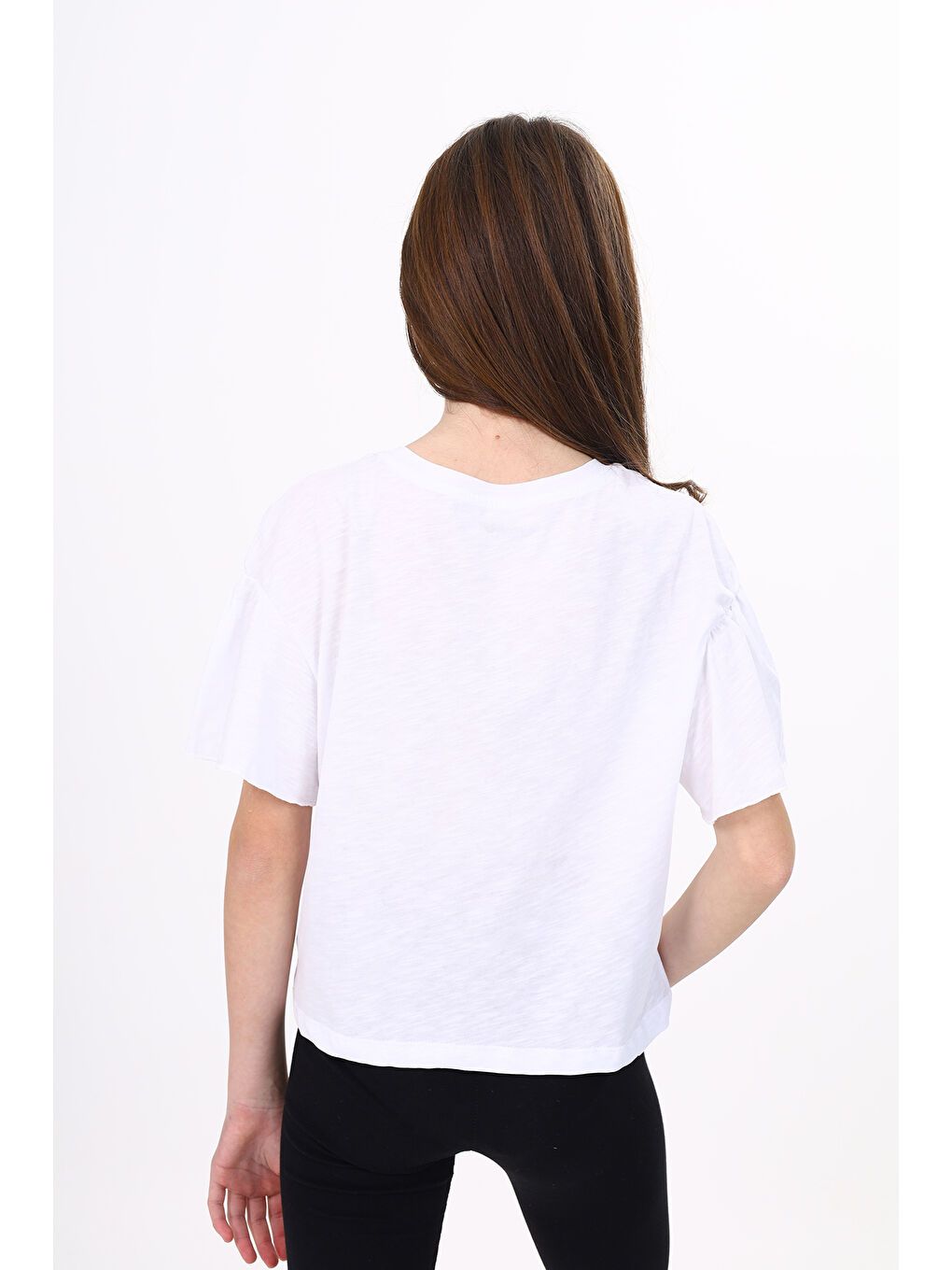 Beyaz Kız Çocuk Tişört-2